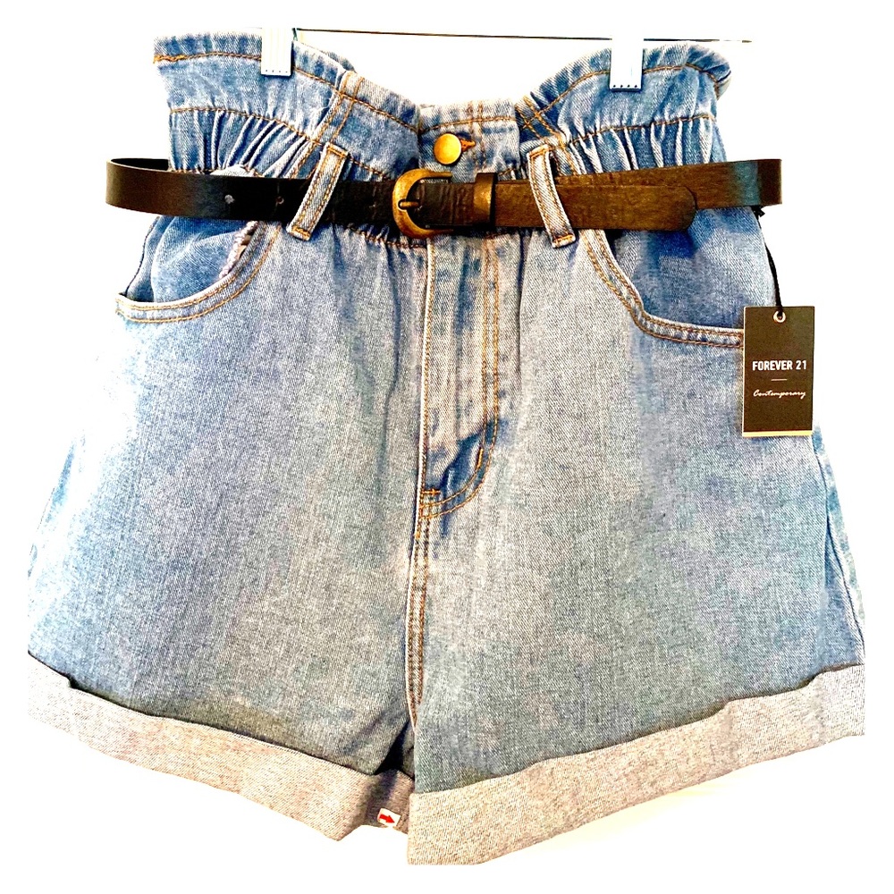 PaperBag Waist Denim Shorts 👖